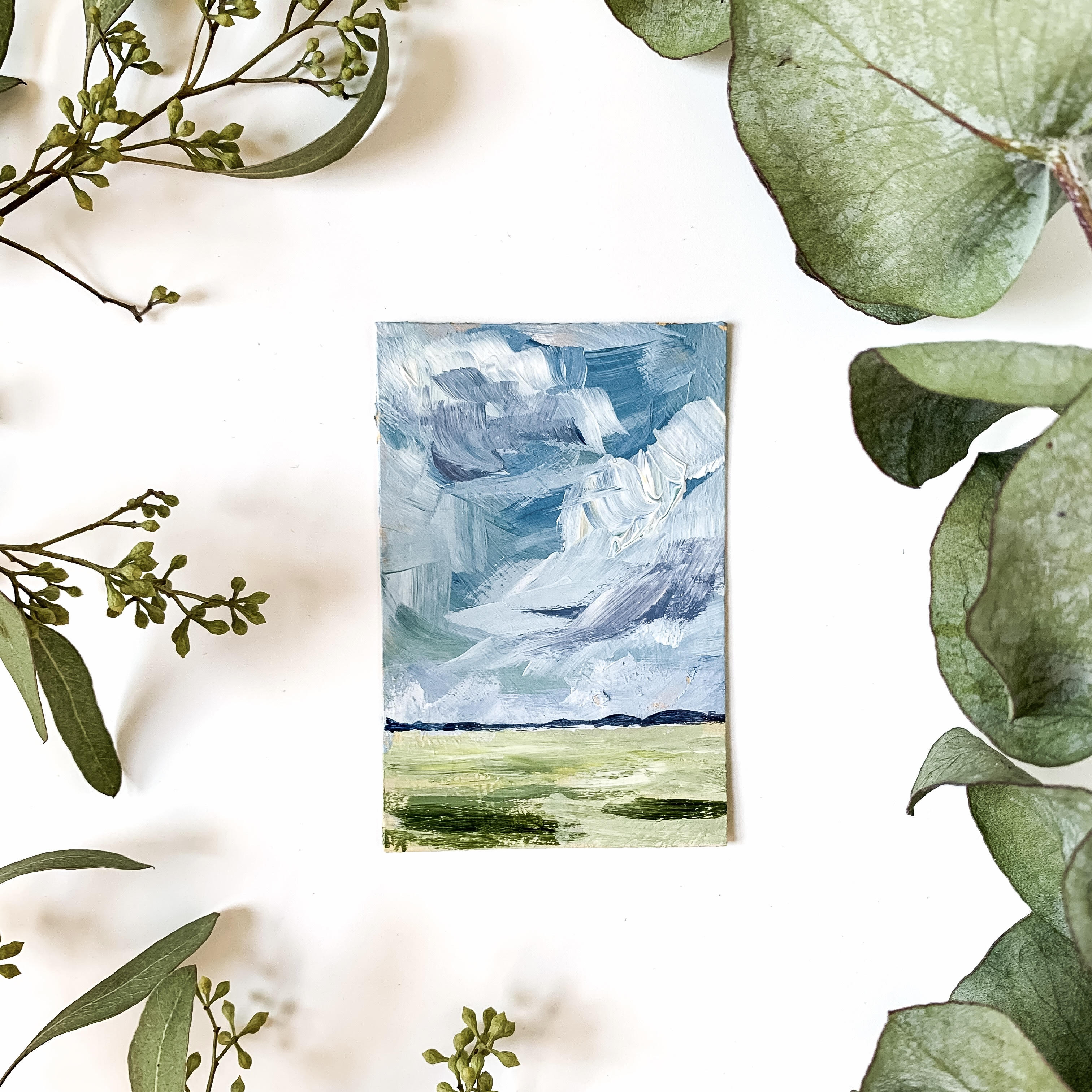 mini acrylic landscape painting