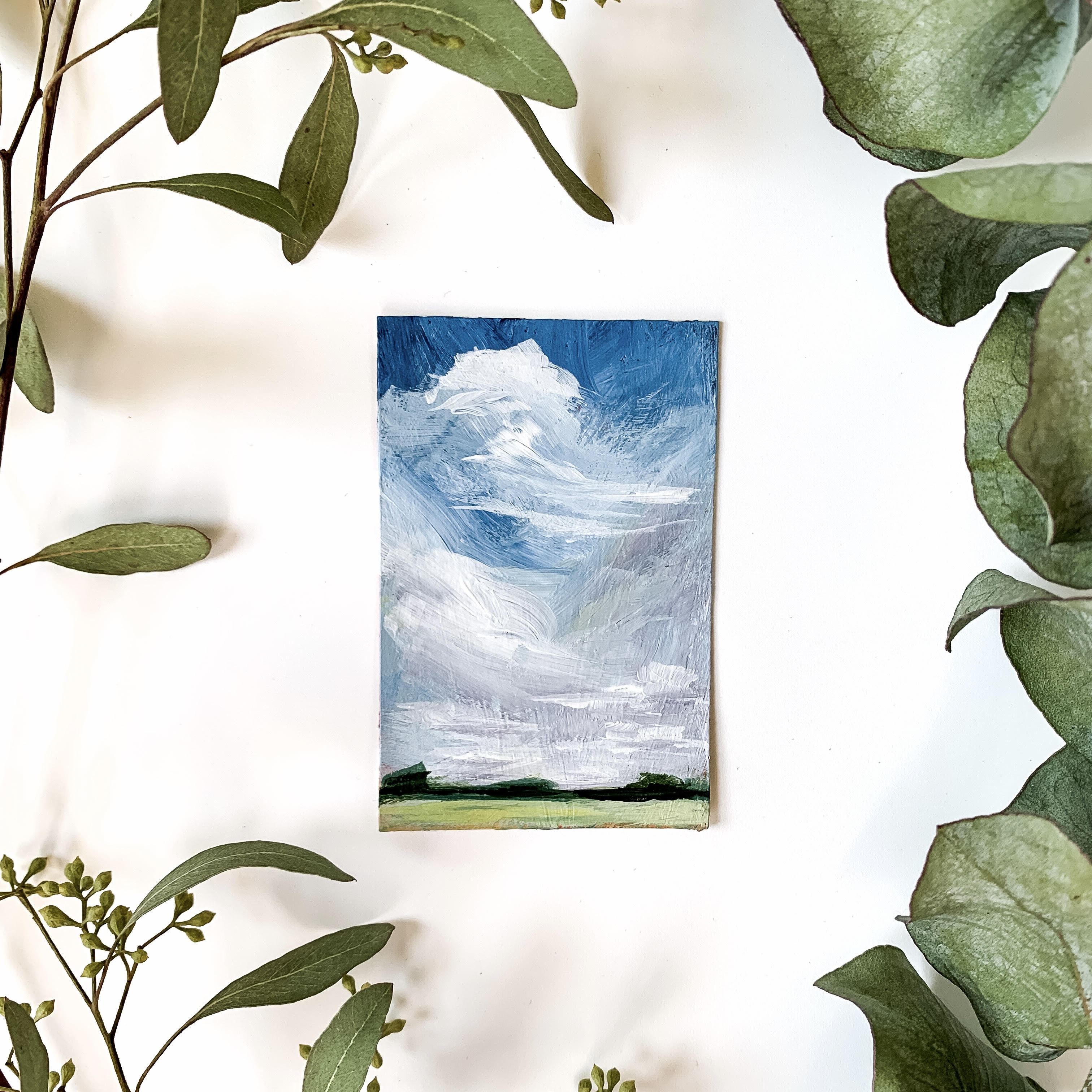 mini acrylic landscape painting