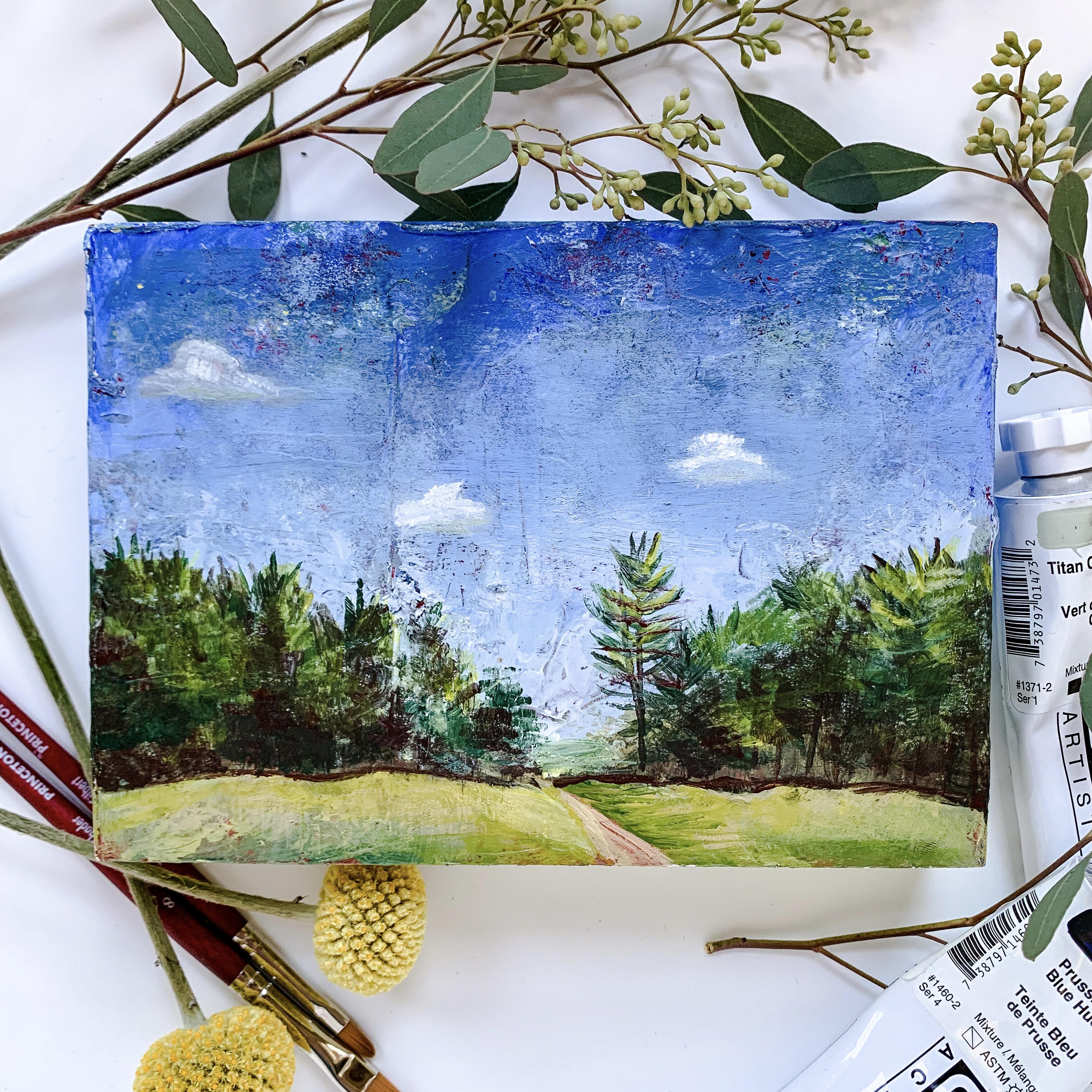 acrylic landscape painting